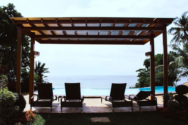 poolside pergola